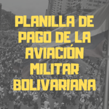 Planilla De Pago De La Aviación Militar Bolivariana